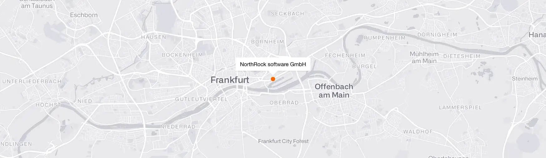 Standort von NorthRock software GmbH in Frankfurt am Main