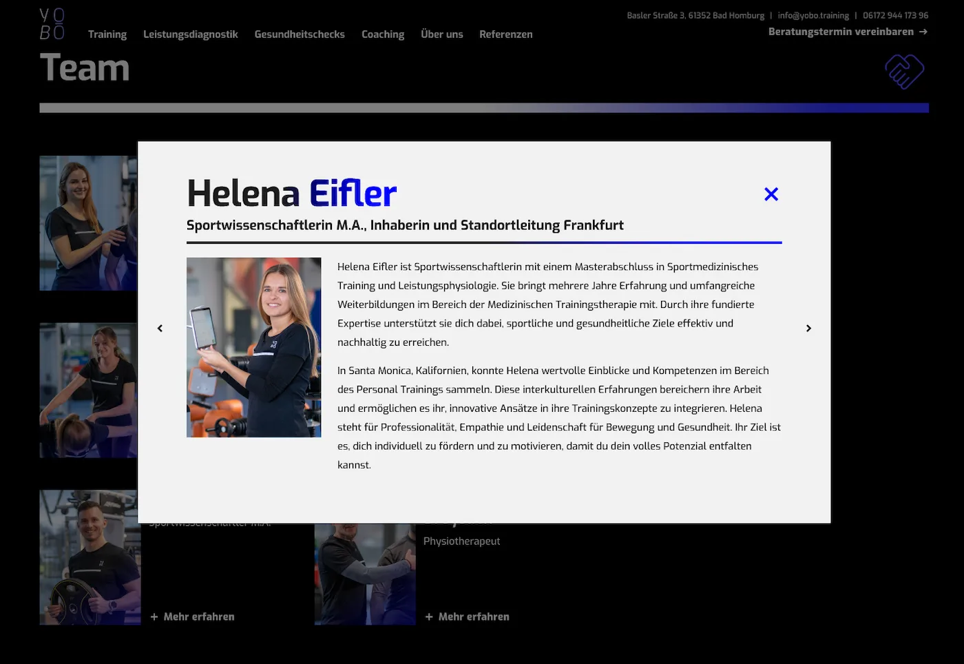 Website für Unternehmen in Hessen / Helena Eifler