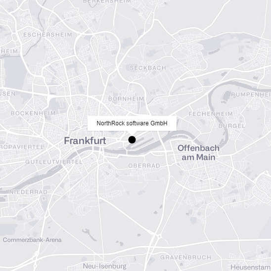 Standort von NorthRock software GmbH in Frankfurt am Main